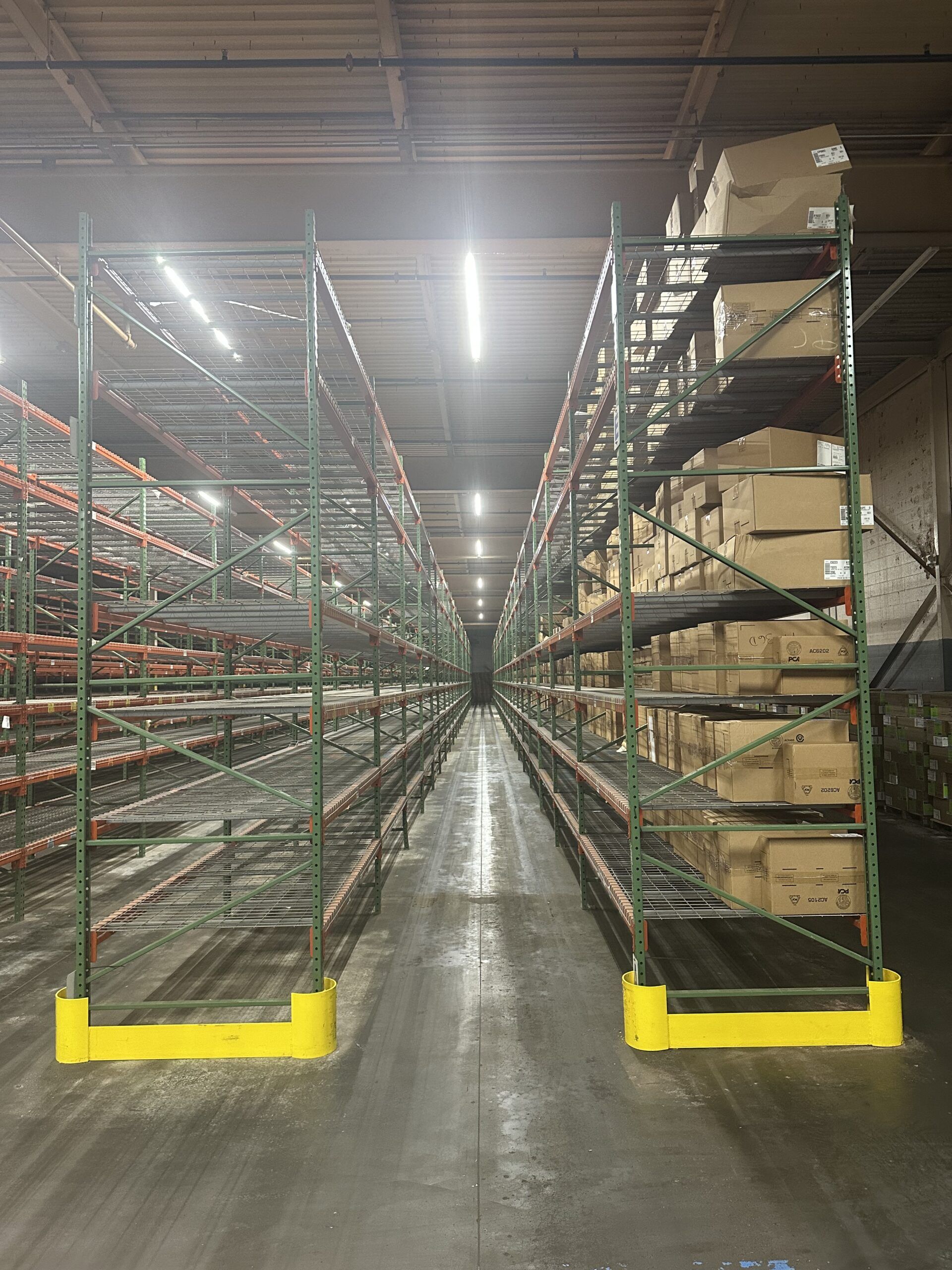 Used Husky Warehouse Teardrop Pallet Racking