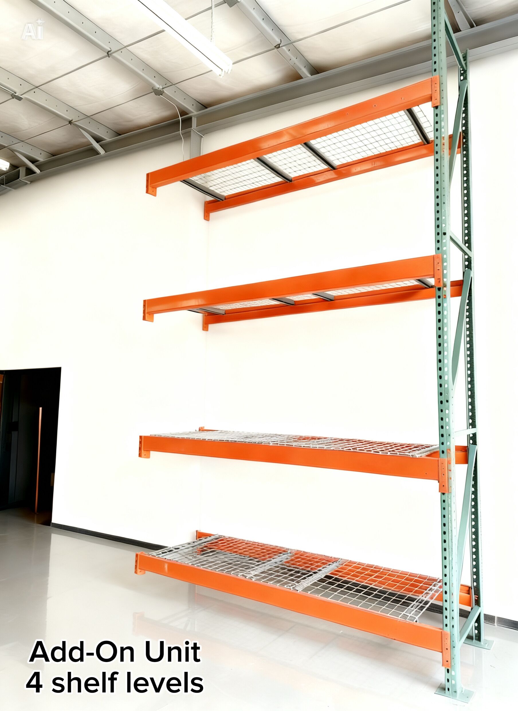 Used Teardrop Racking System 15'H x 34''D x 105''W - Image 3