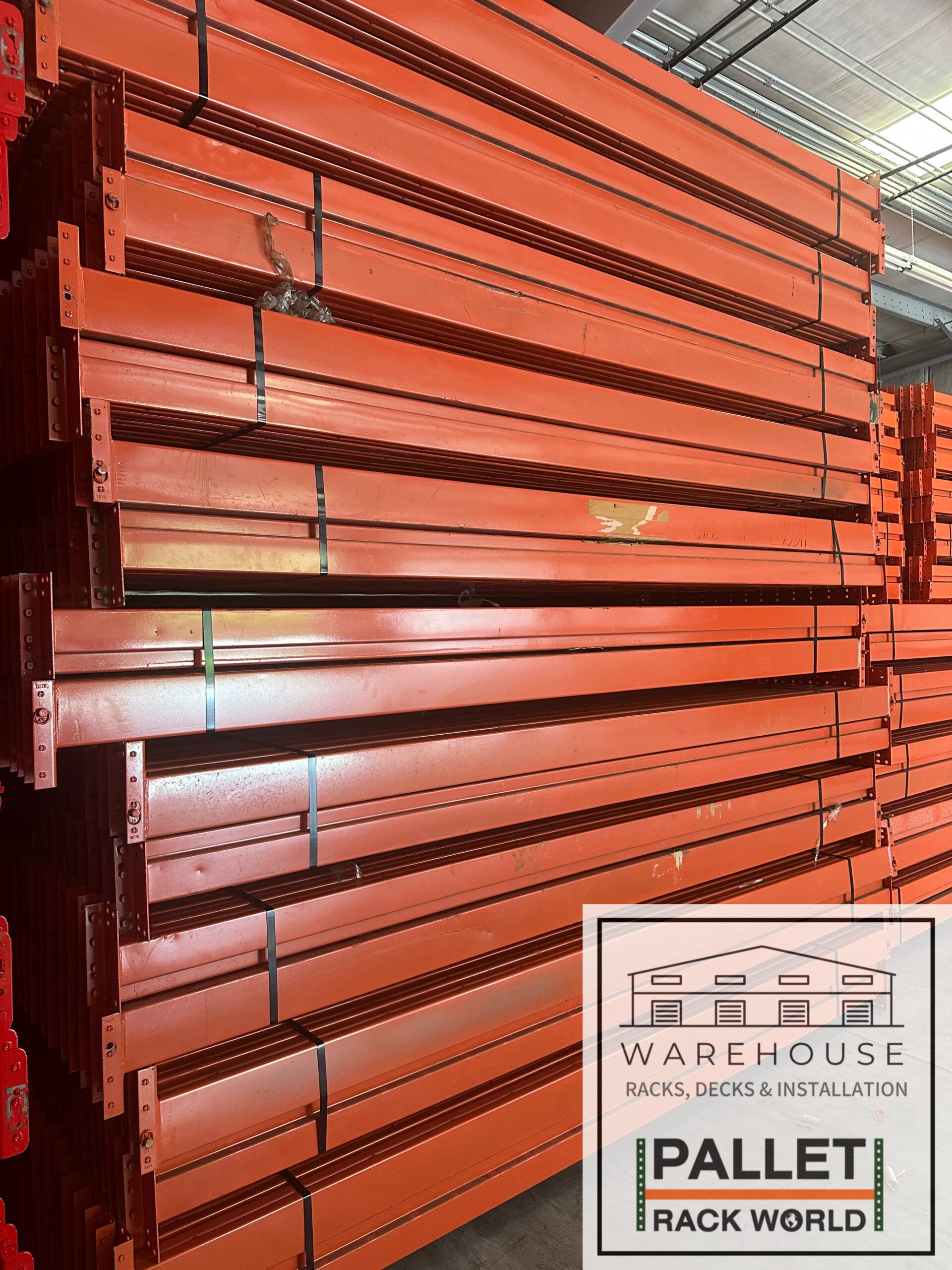 Used Teardrop Beams in Stock from Pallet Rack World