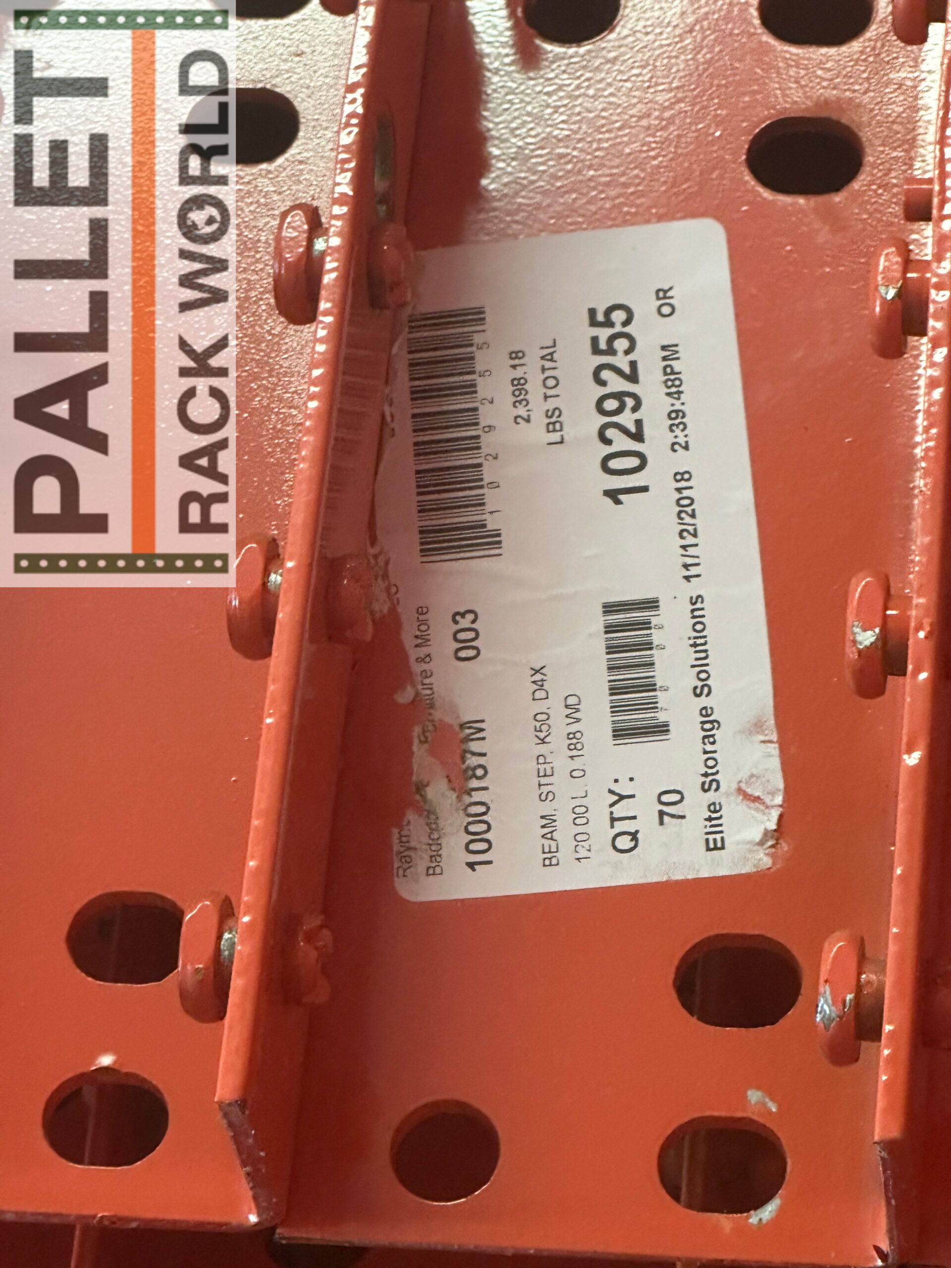 Warehouse Pallet Racking Used Teardrop Beams