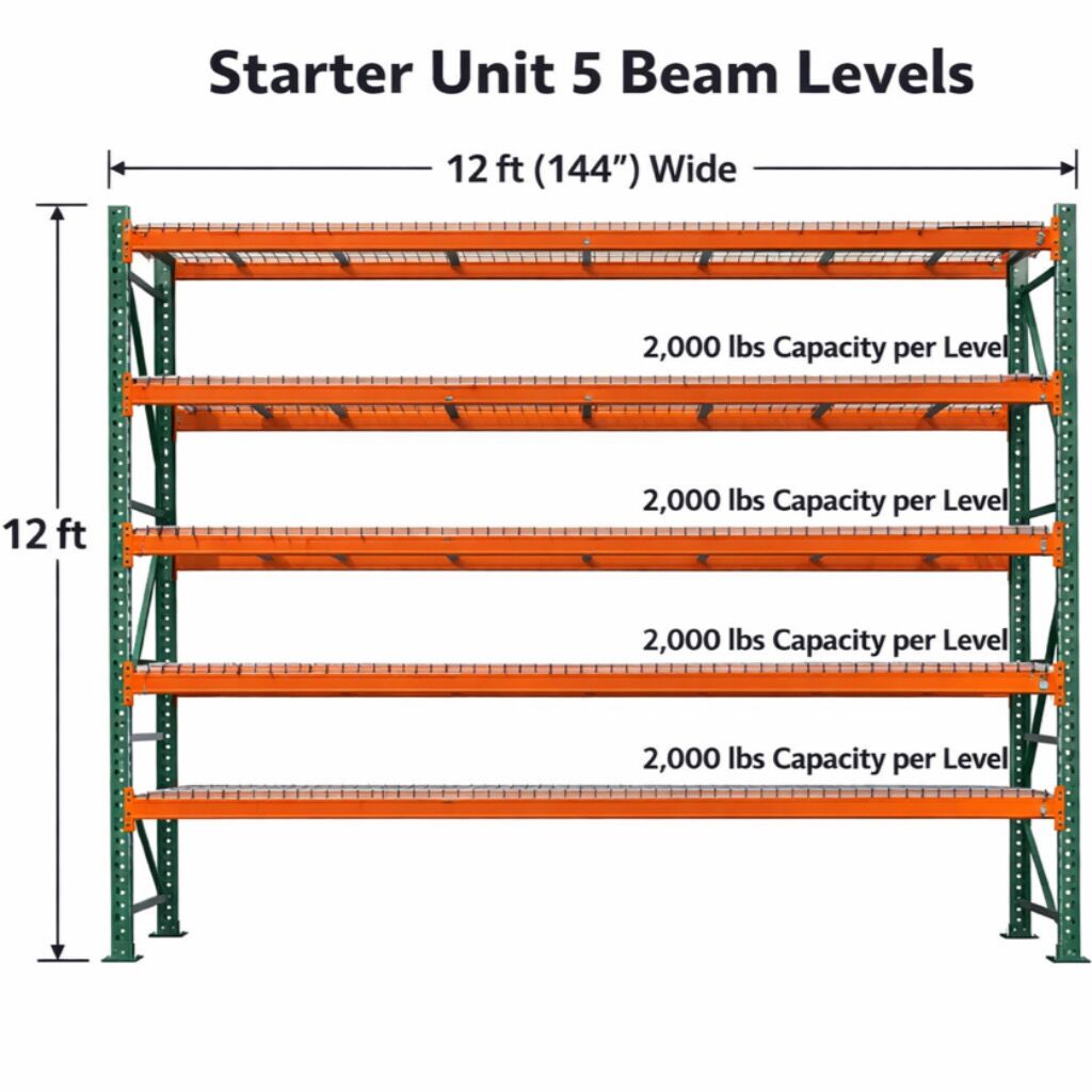 Starter Unit Used Teardrop Pallet Racking System