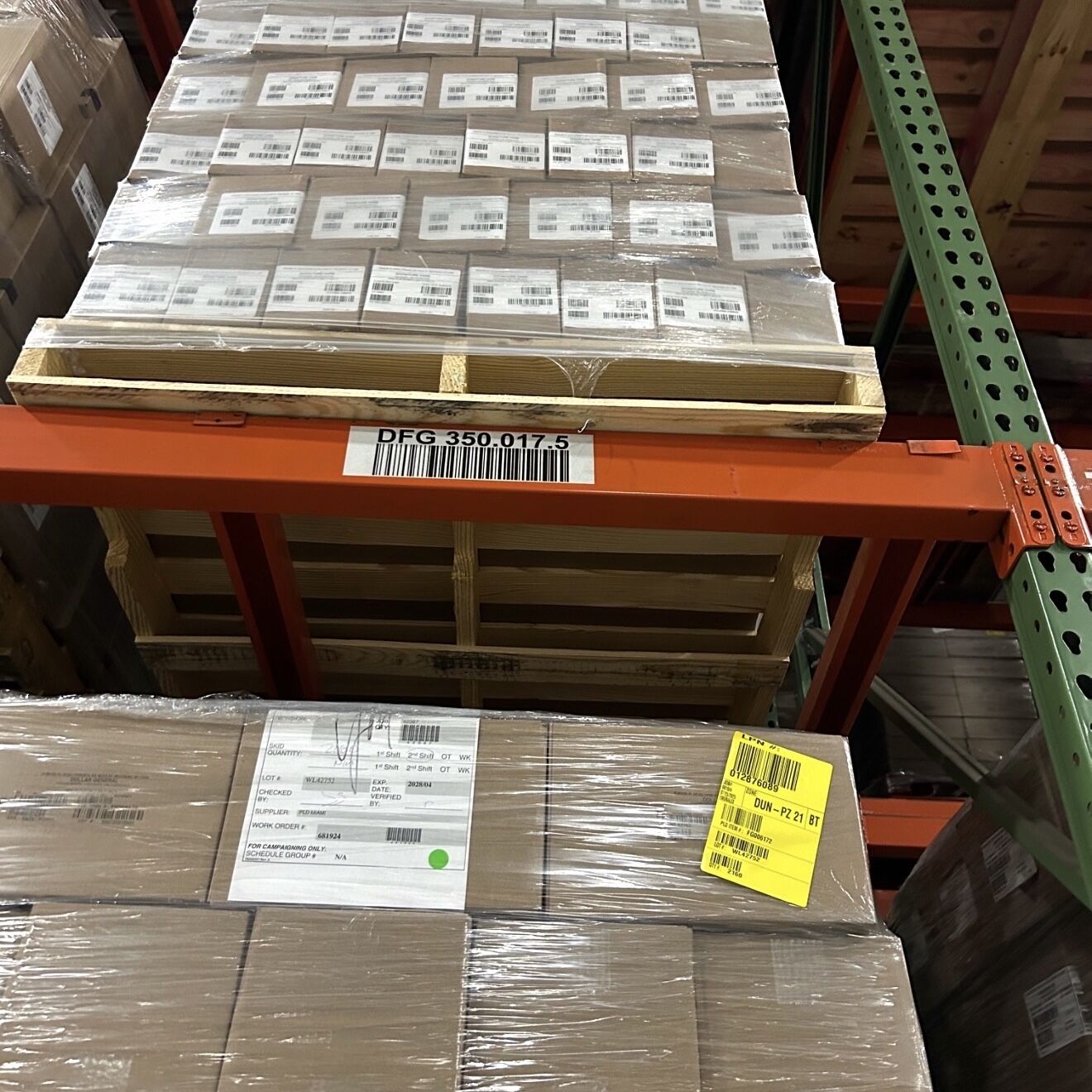 Used Pallet Rack Teardrop Beams from Husky Rack & Wire, Wireway Husky Invincible