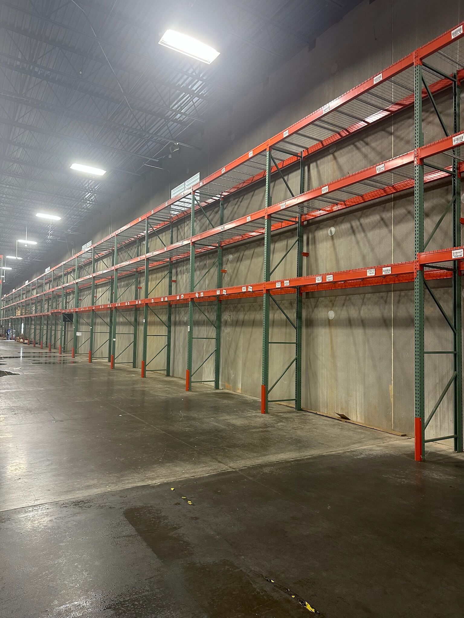 Used Interlake teardrop pallet rack