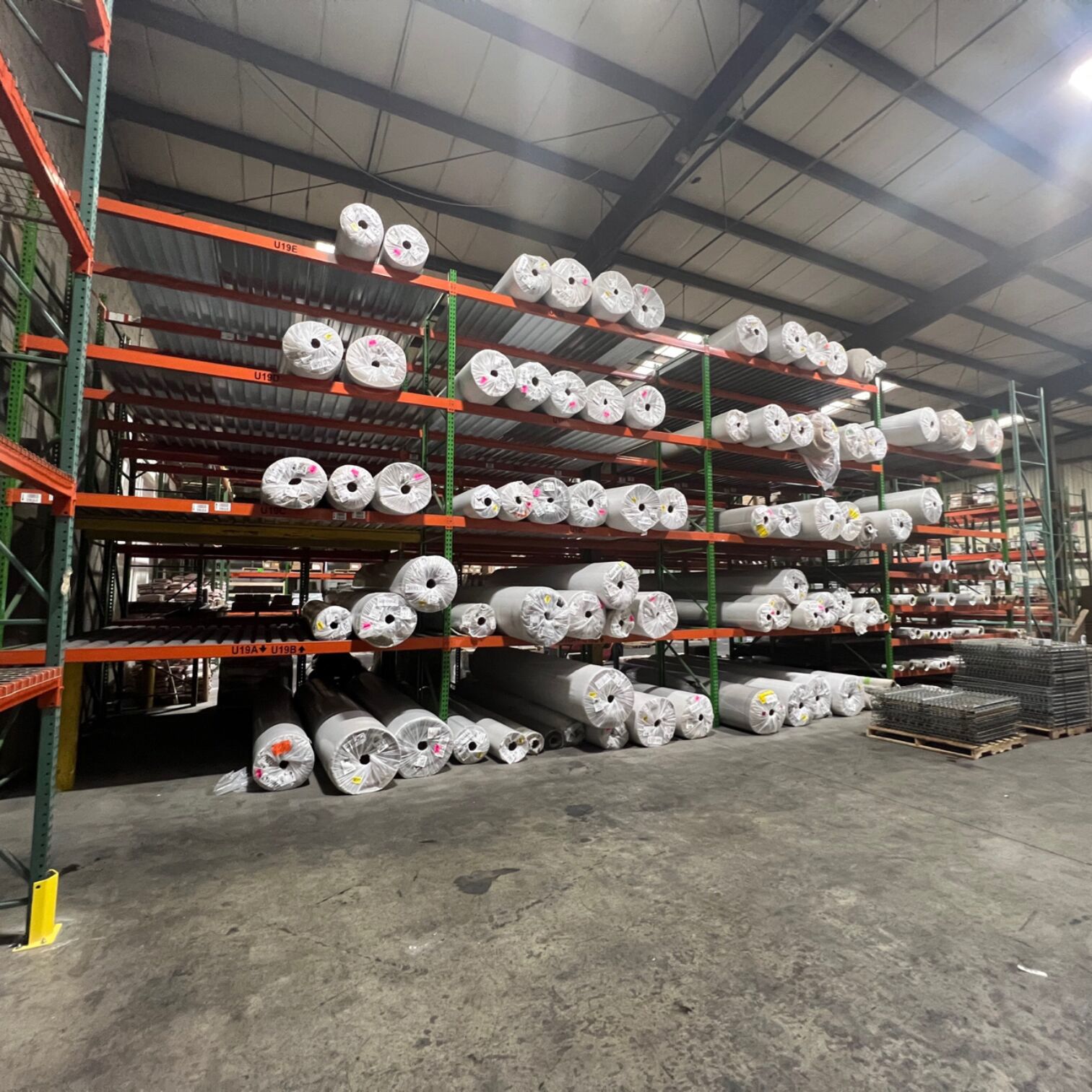 Rug and Carpet Storage Racking