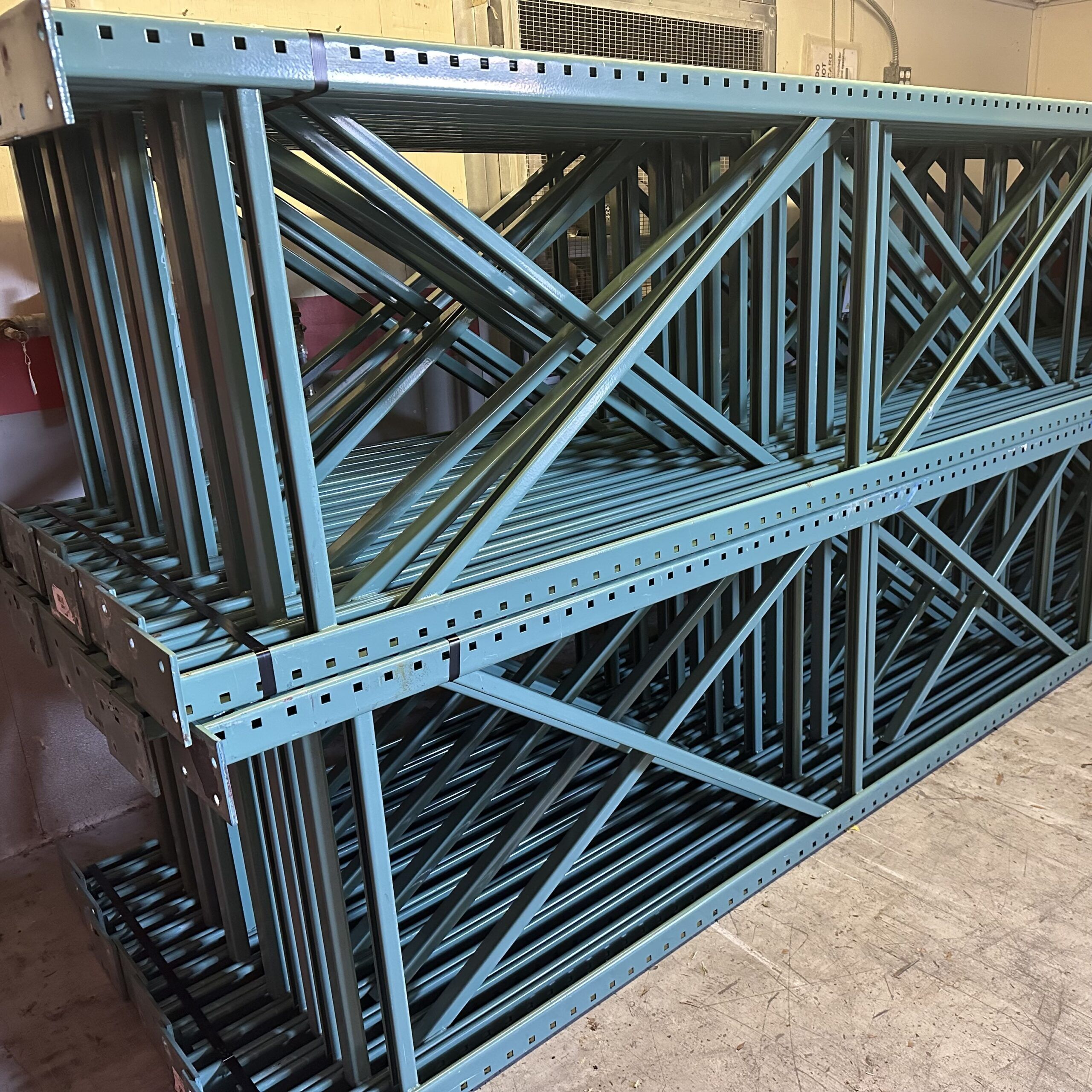 Used Pallet Rack Teardrop Uprights from Pallet Rack World