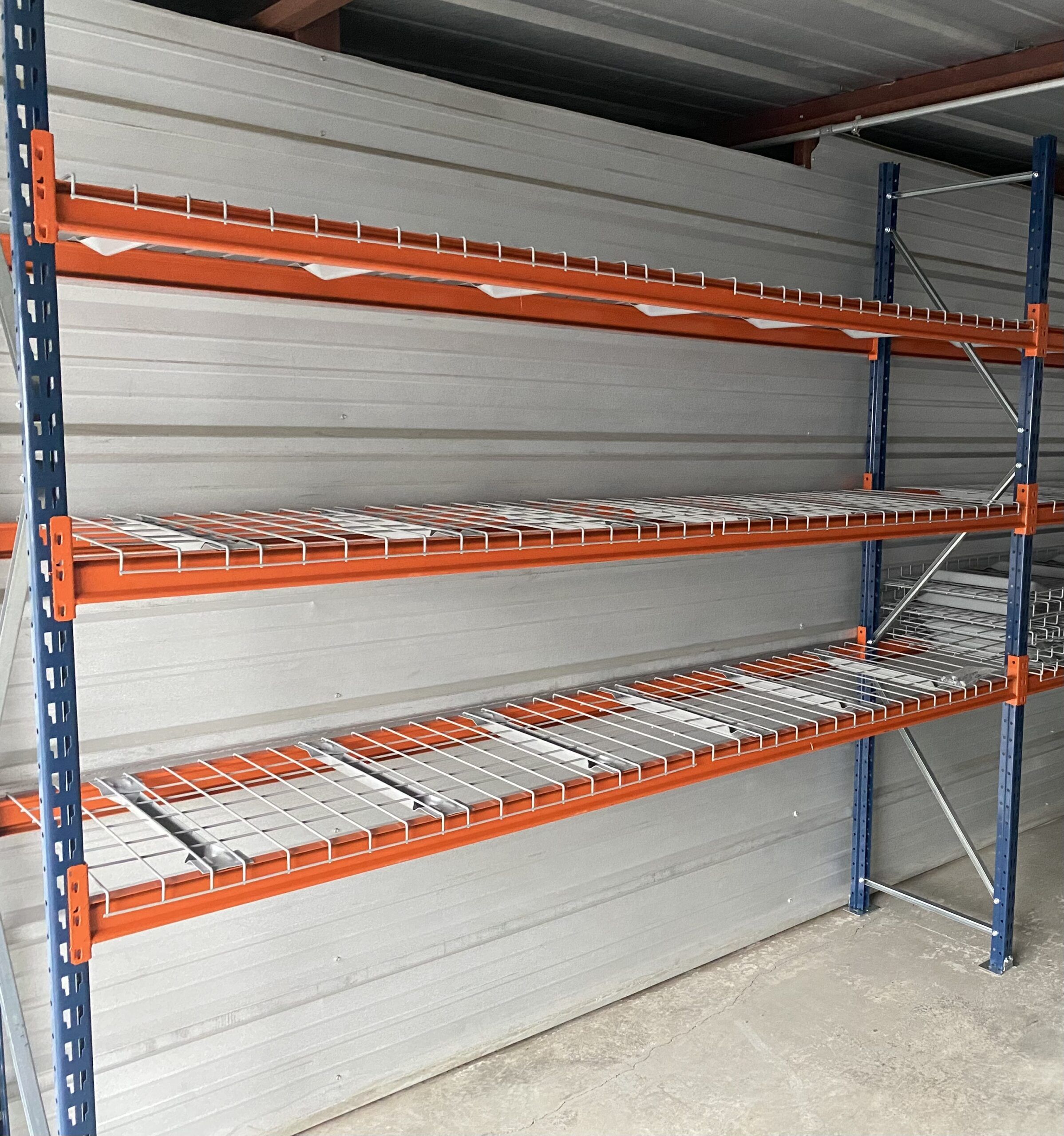Mecalux Wide Span Shelving Starter Unit with Three Shelf Levels