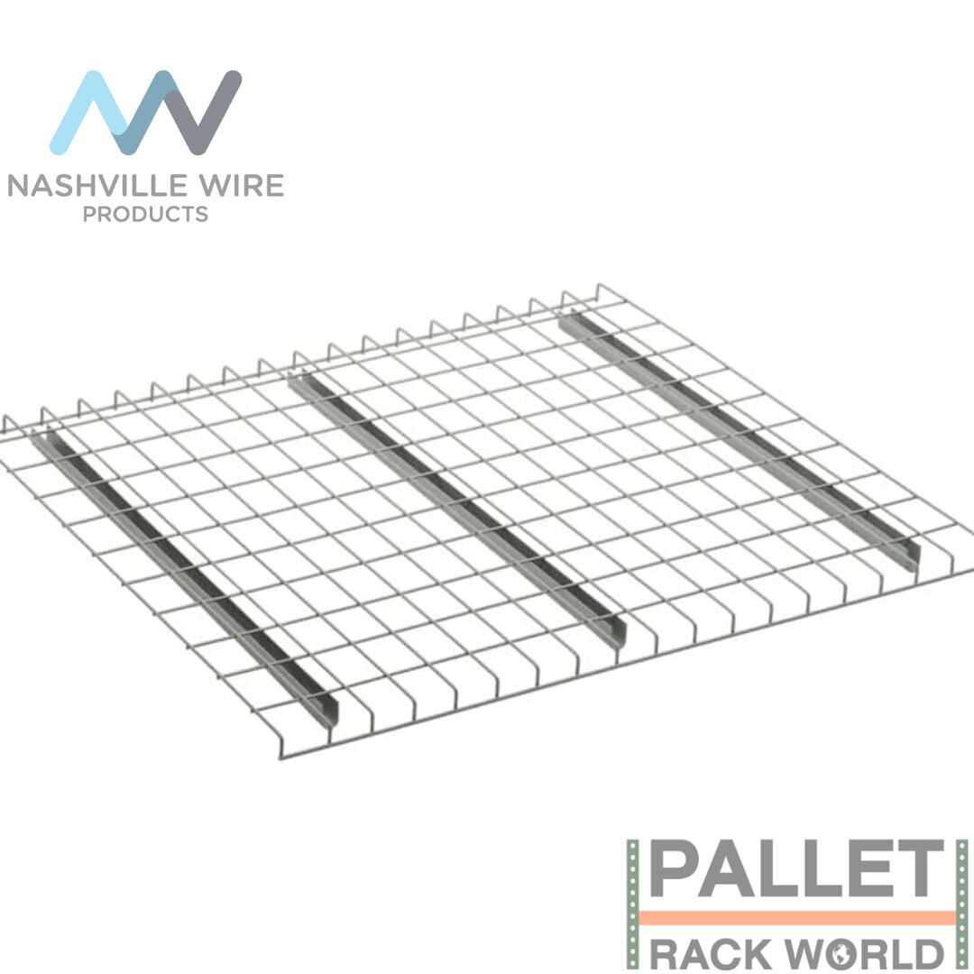 Nashville Wire Decking, Standard U Supports, Double Waterfall for Pallet Rack Shelving