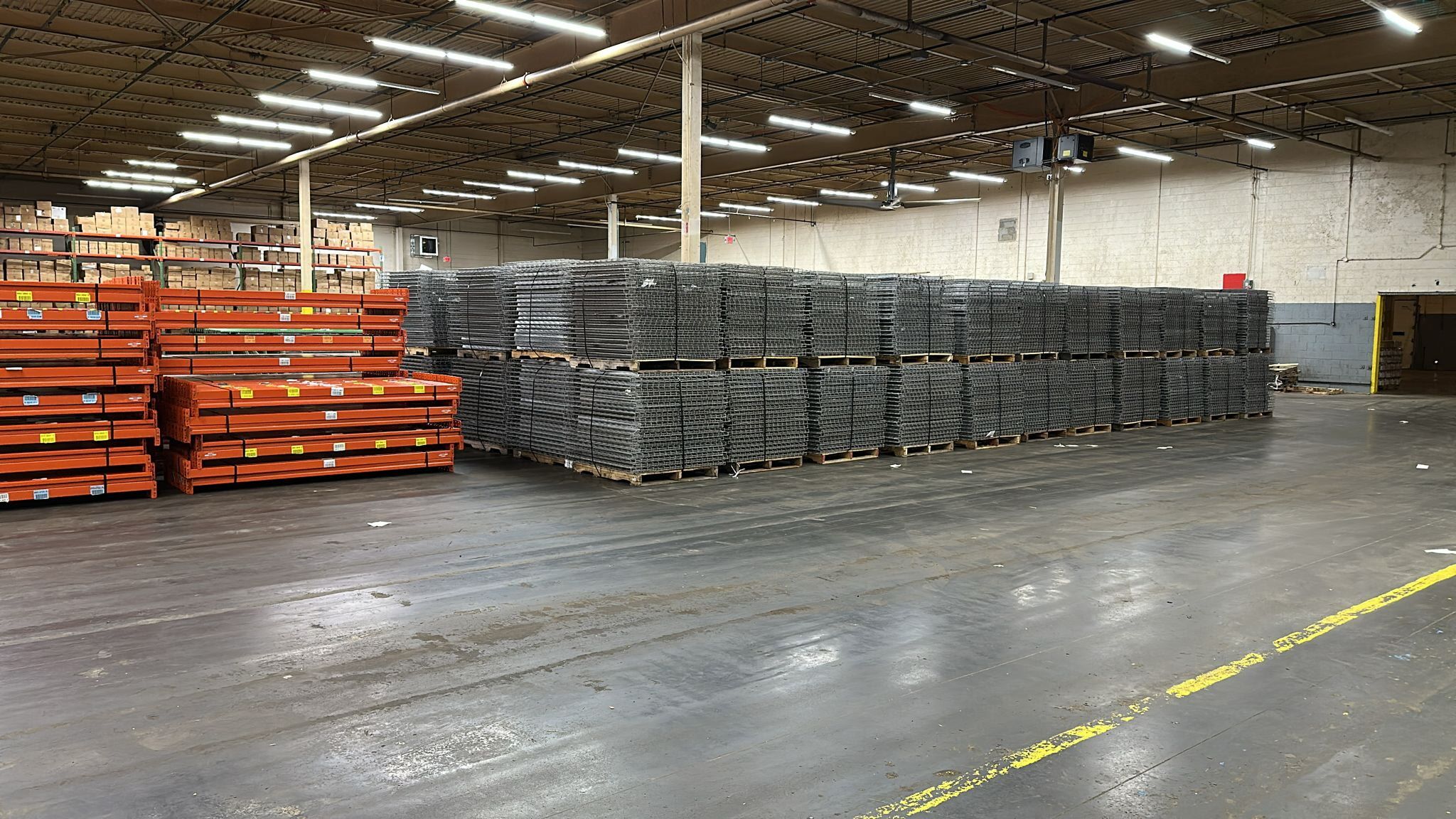 Used Husky Teardrop Beams and Wire Mesh Decks
